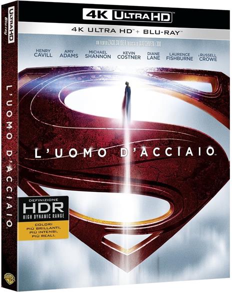 L' uomo d'acciaio (Blu-ray + Blu-ray 4K Ultra HD) di Zack Snyder