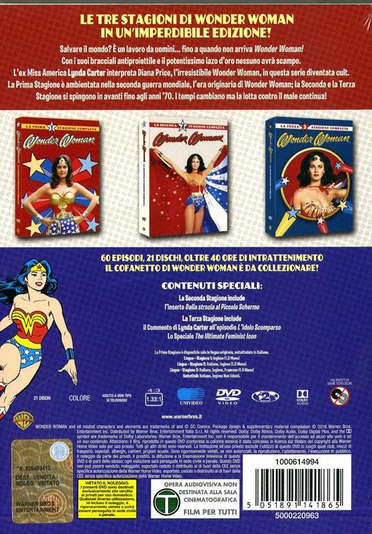 Wonder Woman. The Complete Collection (40th Anniversary Edition) (21 DVD) di Alan Crosland Jr.,Dick Moder,Herb Wallerstein,Leslie H. Martinson - DVD - 3