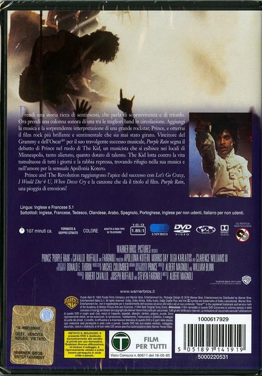 Purple Rain (DVD) di Albert Magnoli - DVD - 2