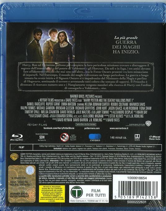 Harry Potter e i doni della morte. Parte 1 (Edizione Speciale)<span>.</span> Edizione Speciale di David Yates - Blu-ray - 4