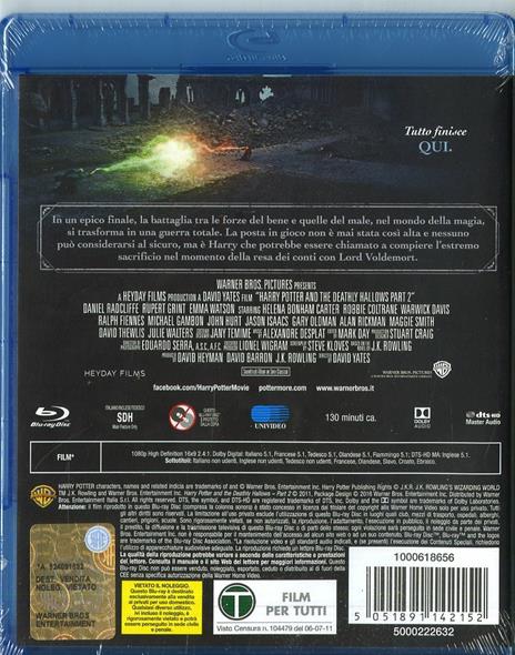 Harry Potter e i doni della morte. Parte 2 (Edizione Speciale)<span>.</span> Edizione Speciale di David Yates - Blu-ray - 3