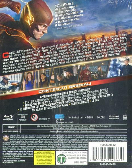The Flash. Stagione 2. Serie TV ita (4 Blu-ray) di Dermott Downs,Ralph Hemecker,Glen Winter - Blu-ray - 2