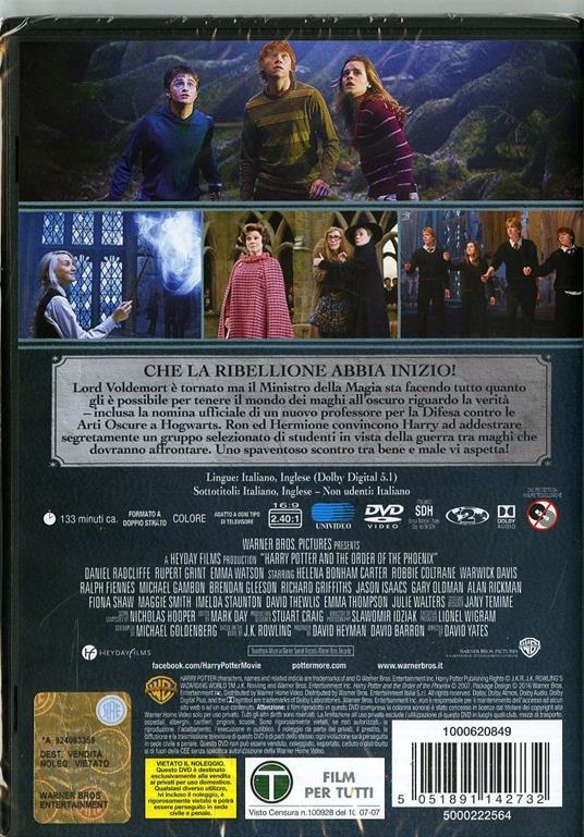 Harry Potter e l'ordine della Fenice (Edizione Speciale)<span>.</span> Edizione Speciale di David Yates - DVD - 3