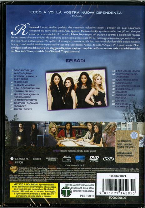 Pretty Little Liars. Stagione 1. Serie TV ita (5 DVD) di Norman Buckley,Ron Lagomarsino,Chad Lowe - DVD - 2