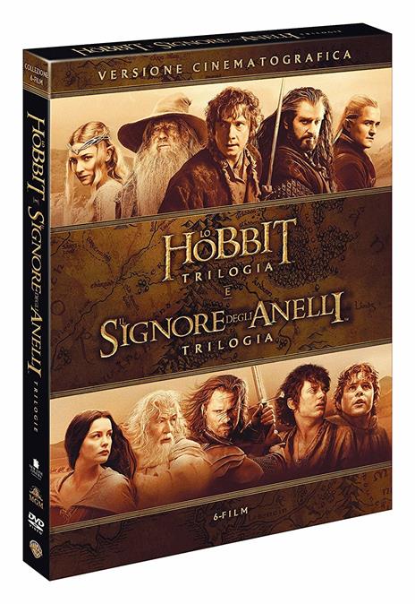Lo Hobbit + Il Signore degli Anelli. Le trilogie (6 DVD) di Peter Jackson
