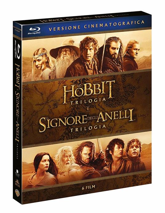 Lo Hobbit + Il Signore degli Anelli. Le trilogie (6 Blu-ray) di Peter Jackson
