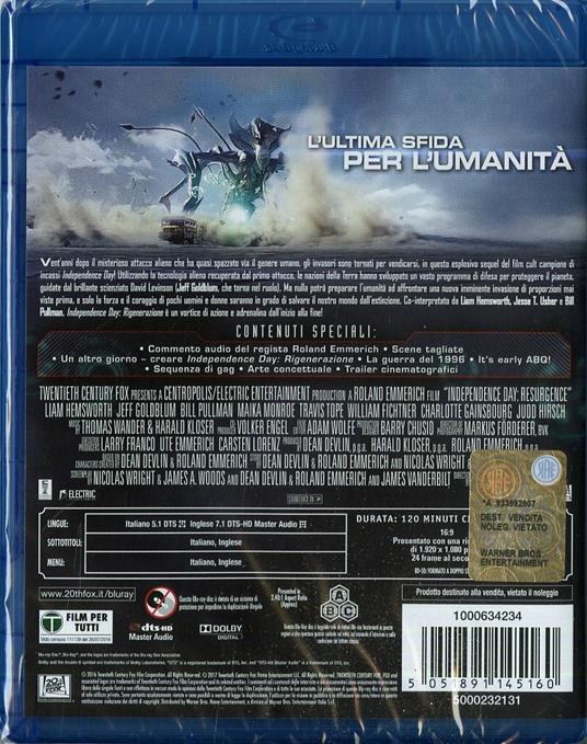 Independence Day. Rigenerazione di Roland Emmerich - Blu-ray - 10