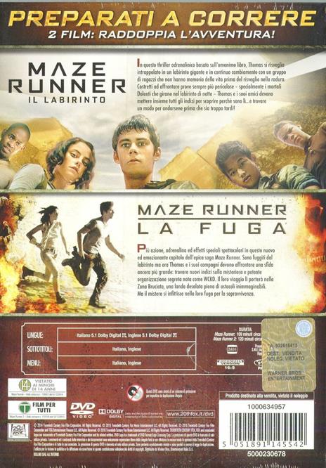 Maze Runner 1-2 (2 DVD) di Wes Ball - 2