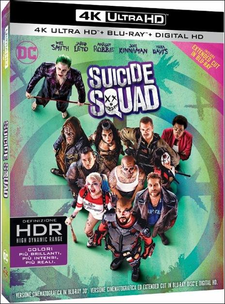 Suicide Squad (Blu-ray + Blu-ray 4K Ultra HD) di David Ayer - Blu-ray + Blu-ray Ultra HD 4K