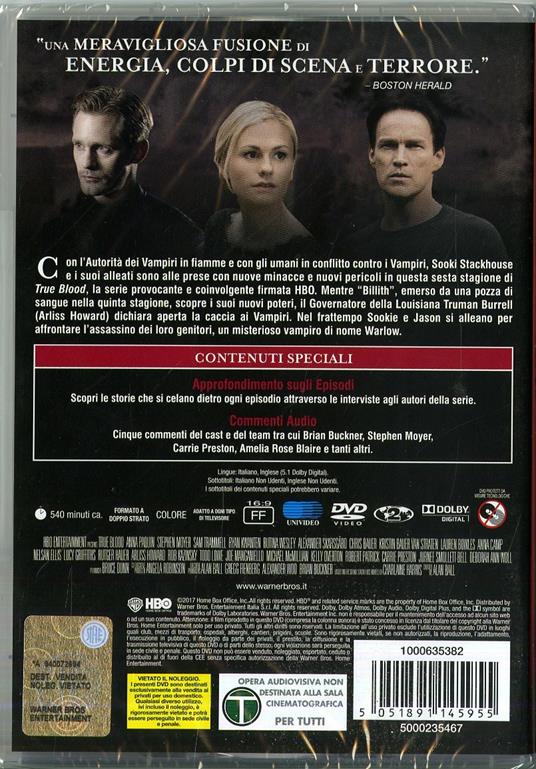 True Blood. Stagione 6. Serie TV ita (4 DVD) di Michael Lehmann,Scott Winant,Daniel Minahan - DVD - 2