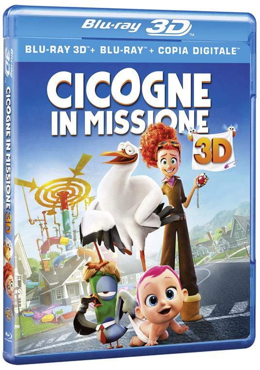 Cicogne in missione (Blu-ray + Blu-ray 3D) di Nicholas Stoller,Doug Sweetland - Blu-ray + Blu-ray 3D
