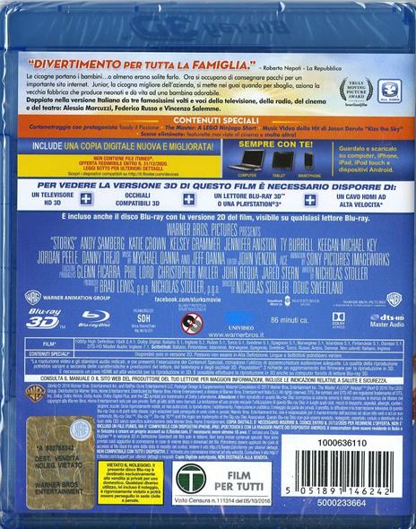 Cicogne in missione (Blu-ray + Blu-ray 3D) di Nicholas Stoller,Doug Sweetland - Blu-ray + Blu-ray 3D - 2