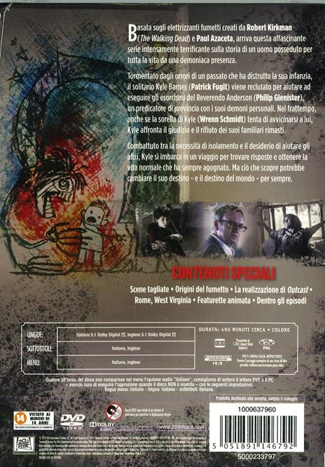 Outcast. Stagione 1. Serie TV ita (4 DVD) di Loni Peristere,Howard Deutch,Tricia Brock - DVD - 2