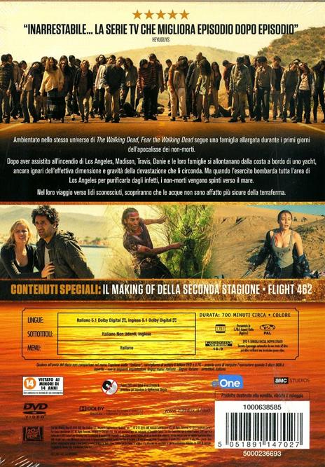 Fear the Walking Dead. Stagione 2. Serie TV ita (4 DVD) di Adam Davidson,Kari Skogland,Stefan Schwartz - DVD - 2