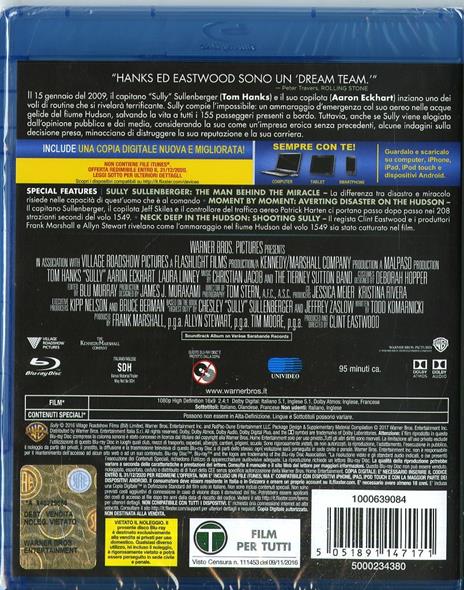 Sully (Blu-ray) di Clint Eastwood - Blu-ray - 2
