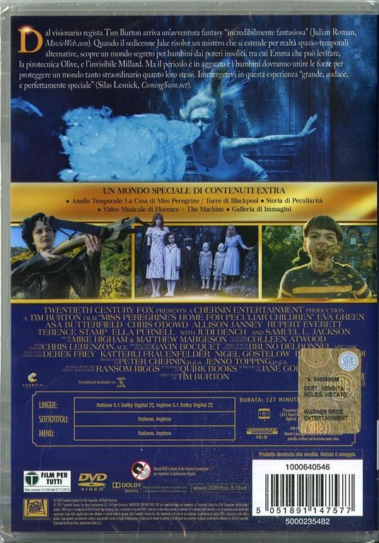 Miss Peregrine. La casa dei ragazzi speciali (DVD) di Tim Burton - DVD - 2