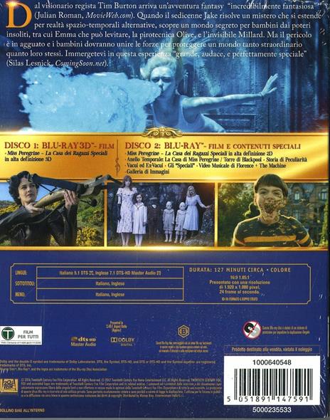 Miss Peregrine. La casa dei ragazzi speciali (Blu-ray + Blu-ray 3D) di Tim Burton - Blu-ray + Blu-ray 3D - 2
