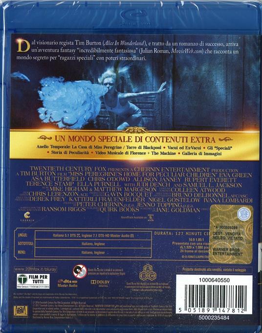 Miss Peregrine. La casa dei ragazzi speciali (Blu-ray) di Tim Burton - Blu-ray - 2