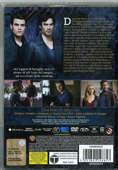 The Vampire Diaries. Stagione 7. Serie TV ita (5 DVD) di Chris Grismer,Wendey Stanzler,Lance Anderson - DVD - 2