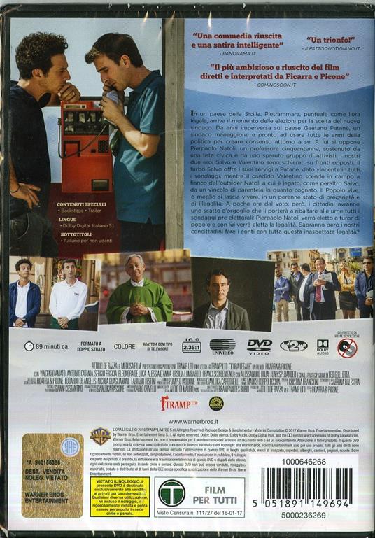 L' ora legale (DVD) di Salvo Ficarra,Valentino Picone - DVD - 2