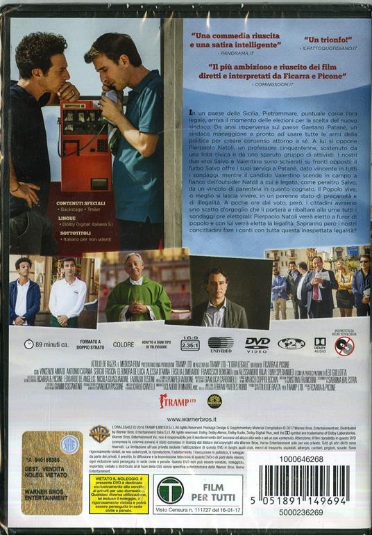 L' ora legale (DVD) di Salvo Ficarra,Valentino Picone - DVD - 2