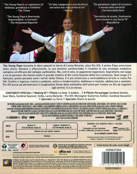 The Young Pope. Serie TV ita (4 Blu-ray) di Paolo Sorrentino - Blu-ray - 2