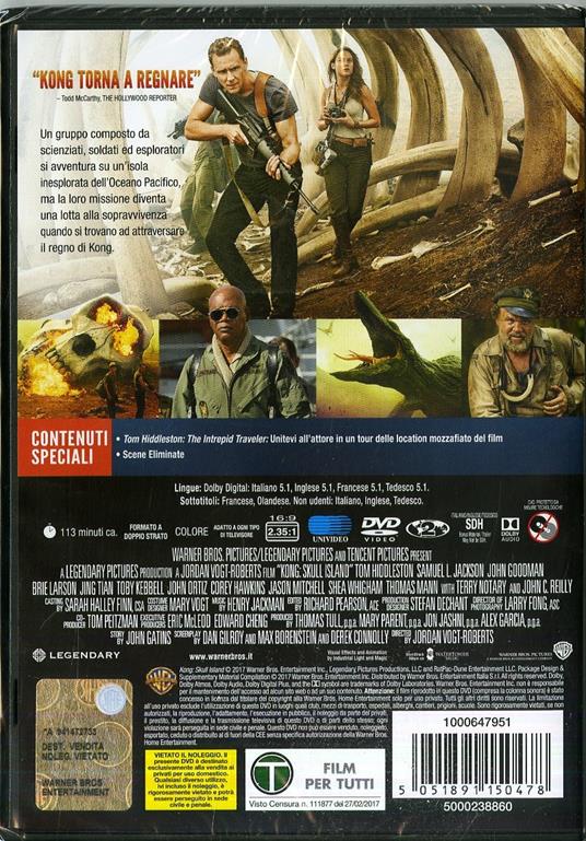 Kong. Skull Island (DVD) di Jordan Vogt-Roberts - DVD - 2
