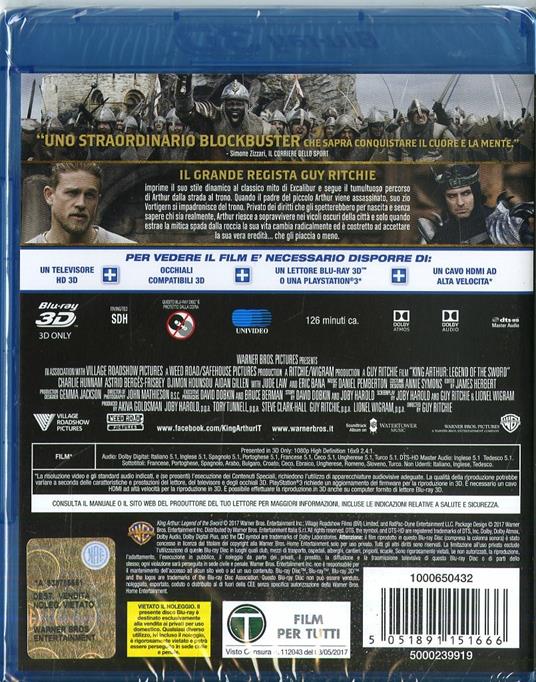 King Arthur. Il potere della spada (Blu-ray 3D) di Guy Ritchie - Blu-ray 3D - 2