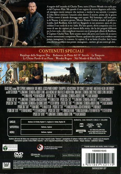 Black Sails. Stagione 3. Serie TV ita (4 DVD) di Neil Marshall,Sam Miller,Marc Munden - DVD - 2