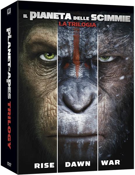Il pianeta delle scimmie. La trilogia (3 DVD) di Matt Reeves,Rupert Wyatt