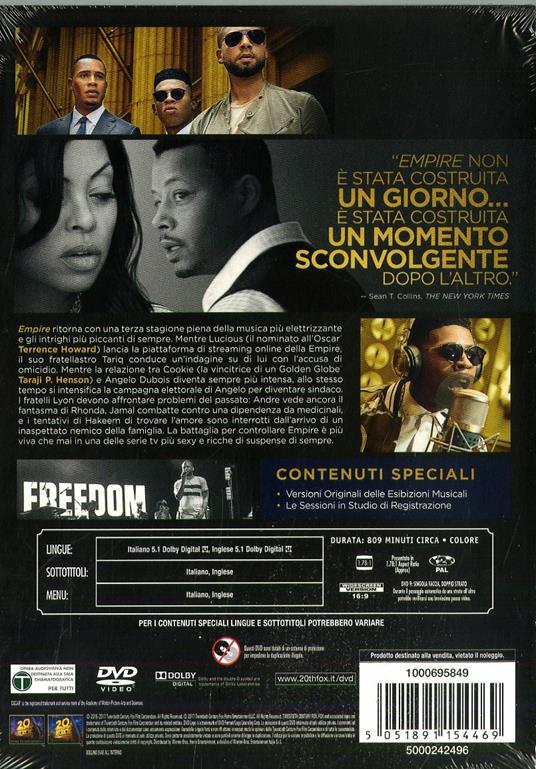 Empire. Stagione 3. Serie TV ita (5 DVD) di Lee Daniels,Sanaa Hamri,Debbie Allen - DVD - 2