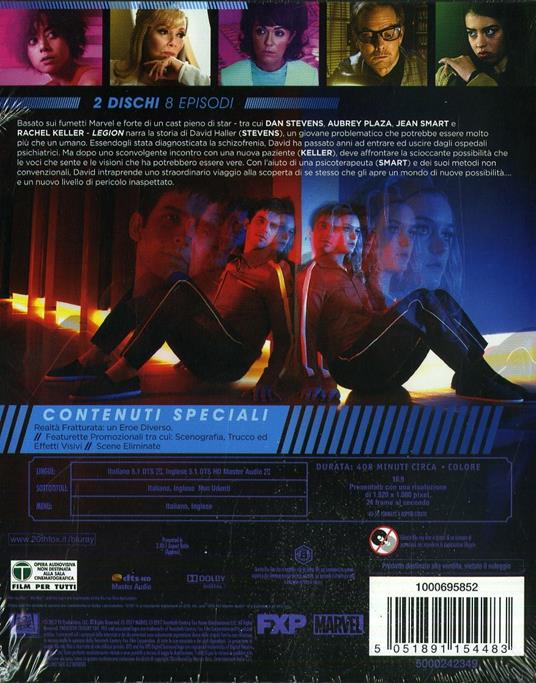 Legion. Stagione 1. Serie TV ita (2 Blu-ray) di Michael Uppendahl,Tim Mielants,Dennie Gordon,Noah Hawley - Blu-ray - 2
