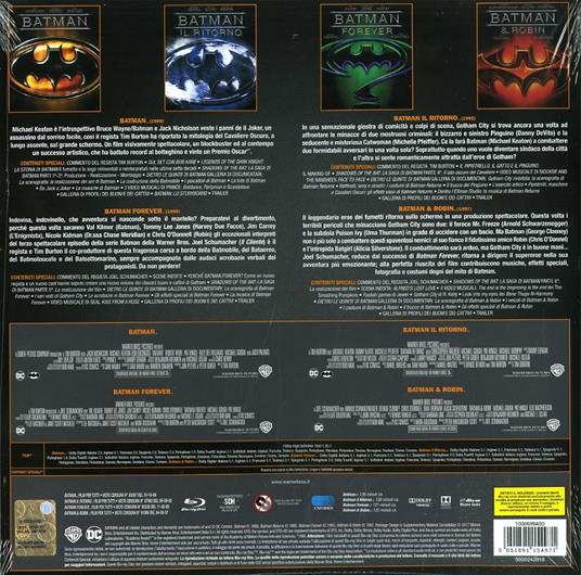 Batman Anthology 1989-1997. Vinyl Edition (4 Blu-ray) di Tim Burton,Joel Schumacher - 4