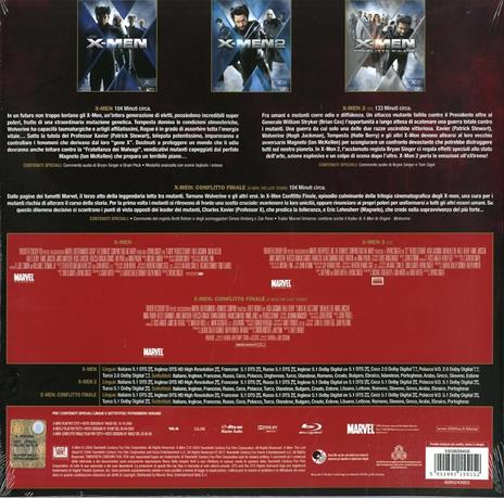 X-Men Conflitto finale Trilogy. Vinyl Edition (3 Blu-ray) di Brett Ratner,Bryan Singer - 4