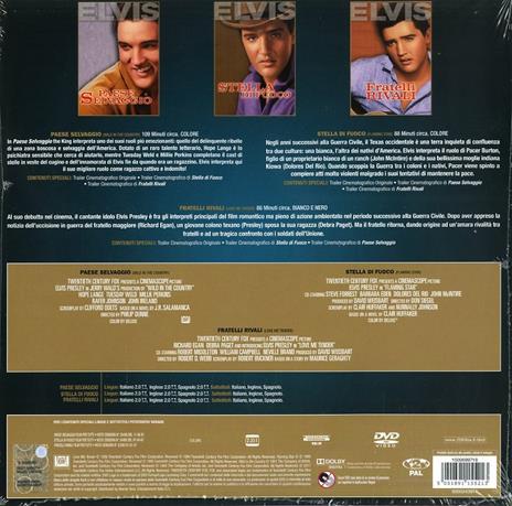 Elvis Presley. Vinyl Edition. Paese selvaggio - Stella di fuoco - Fratelli rivali       (3 DVD) di Philip Dunne,Don Siegel,Robert D. Webb - 4