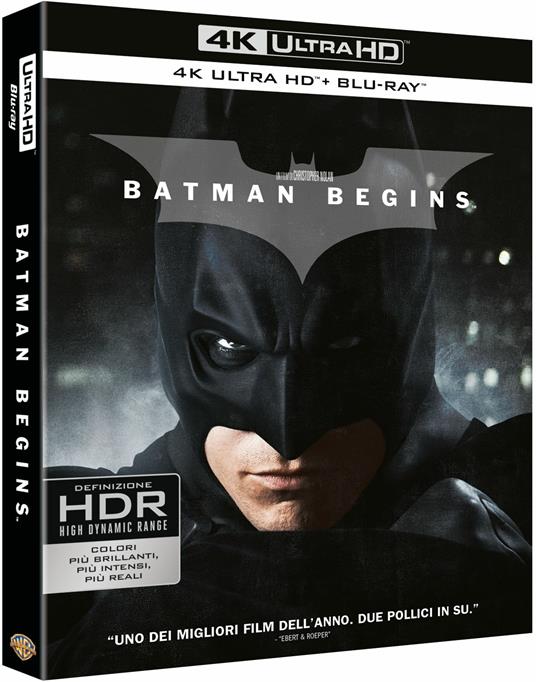 Batman Begins (Blu-ray + Blu-ray 4K Ultra HD) di Christopher Nolan