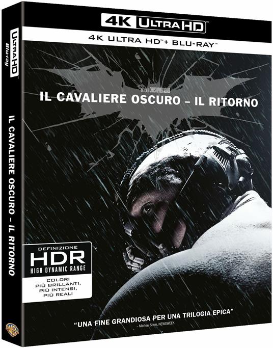 Il cavaliere oscuro. Il ritorno (Blu-ray + Blu-ray 4K Ultra HD) di Christopher Nolan