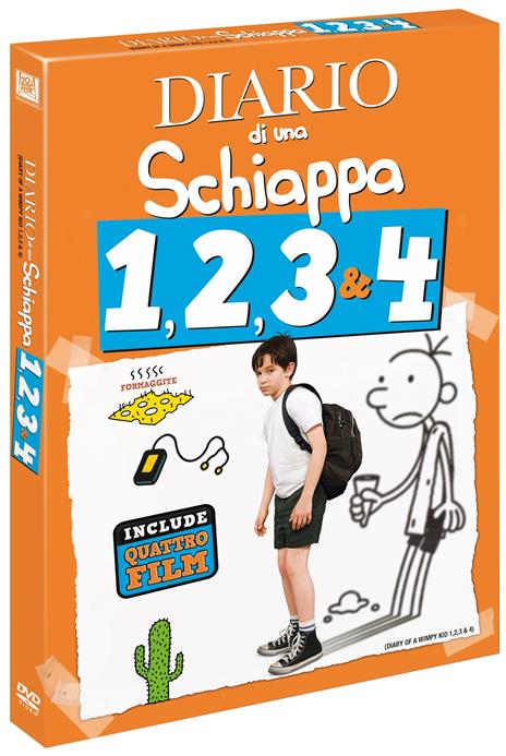 Diario di una schiappa 1-2-3-4 (4 DVD) di David Bowers,Thor Freudenthal