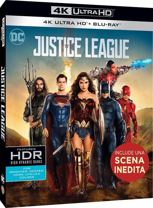 Justice League (Blu-ray + Blu-ray 4K Ultra HD) di Zack Snyder
