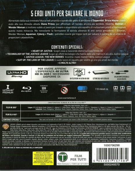 Justice League (Blu-ray + Blu-ray 4K Ultra HD) di Zack Snyder - 2