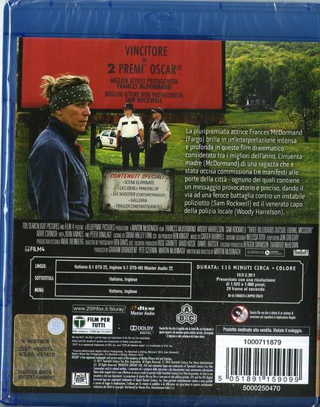 Tre manifesti a Ebbing, Missouri (Blu-ray) di Martin McDonagh - Blu-ray - 6