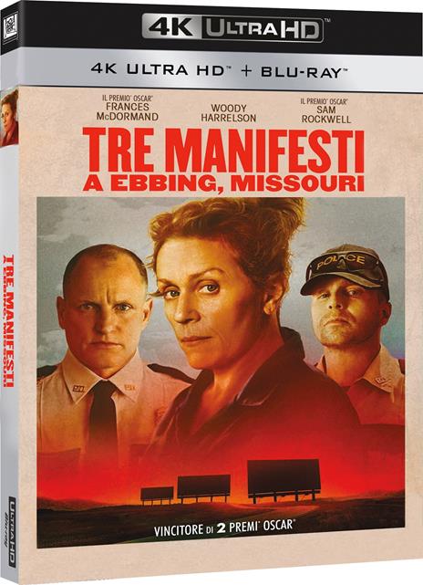 Tre manifesti a Ebbing, Missouri (Blu-ray + Blu-ray 4K Ultra HD) di Martin McDonagh - Blu-ray + Blu-ray Ultra HD 4K