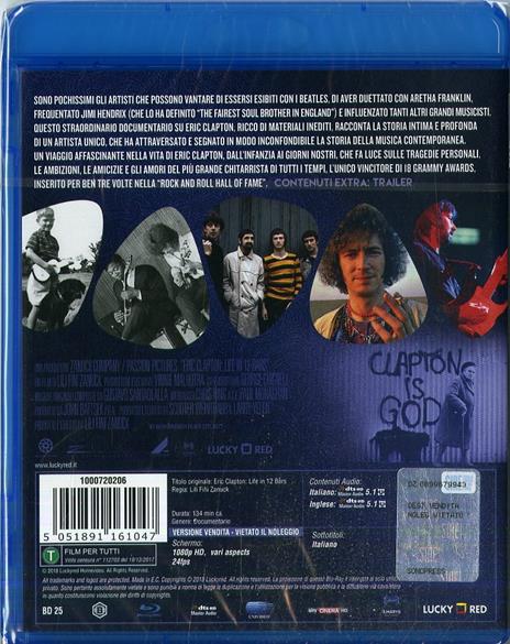 Eric Clapton. Life in 12 Bars (Blu-ray) di Lili Fini Zanuck - Blu-ray - 2