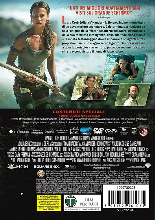 Tomb Raider (DVD) di Roar Uthaug - DVD - 7