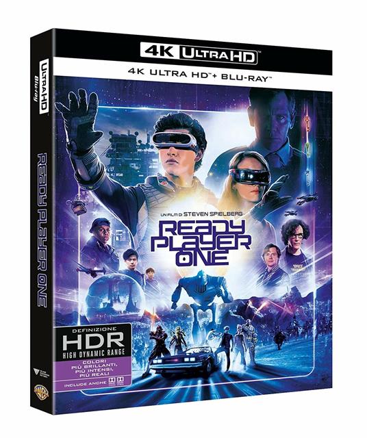 Ready Player One (Blu-ray + Blu-ray 4K Ultra HD) di Steven Spielberg - Blu-ray + Blu-ray Ultra HD 4K