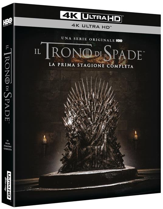 Il trono di spade. Game of Thrones. Stagione 1. Serie TV ita (4 Blu-ray Ultra HD 4K) di Timothy Van Patten,Brian Kirk,Daniel Minahan - Blu-ray Ultra HD 4K