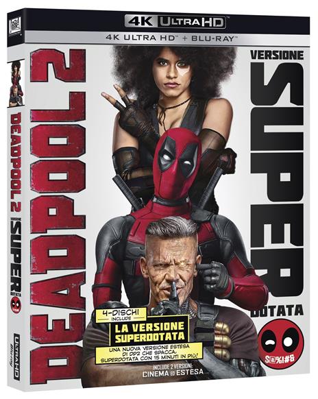 Deadpool 2. Versione superdotata (Blu-ray + Blu-ray 4K Ultra HD) di David Leitch - Blu-ray + Blu-ray Ultra HD 4K