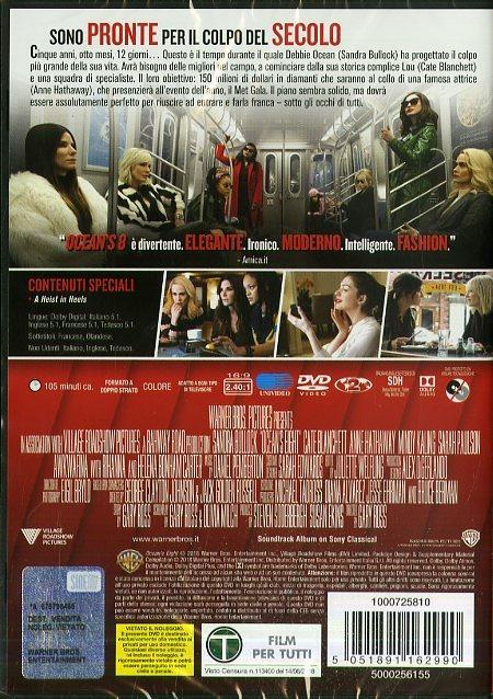 Ocean's Eight (DVD) di Gary Ross - DVD - 2