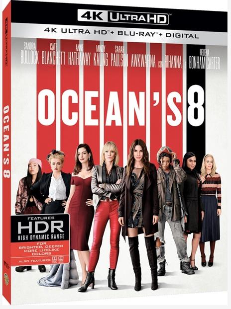 Ocean's Eight (Blu-ray Ultra HD 4K) di Gary Ross - Blu-ray + Blu-ray Ultra HD 4K