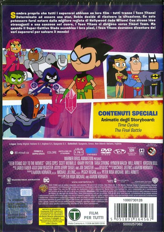 Teen Titans Go! Il film (DVD) di Aaron Horvath,Peter Rida Michail - DVD - 2